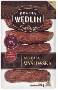 Kiełbasa Myśliwska Kraina Wędlin Select, 270 g