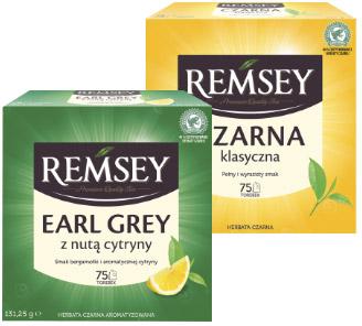 Herbata ekspresowa Remsey, 75 torebek