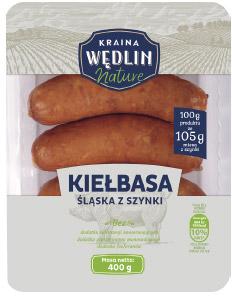 Kiełbasa Śląska Kraina Wędlin Nature, 400 g