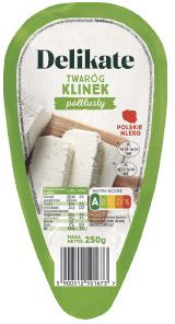 Twaróg Klinek półtłusty Delikate, 250 g