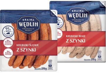 Kiełbaski z szynki Kraina Wędlin, 270 g