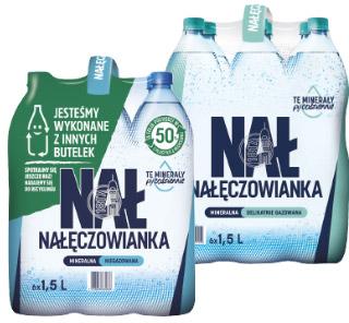 Woda mineralna Nałęczowianka, 6x1,5 l