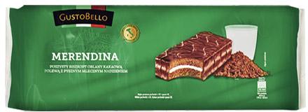 Ciasteczka Merendina z mlecznym nadzieniem Gusto Bello, 350 g