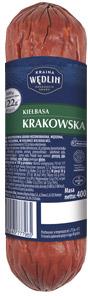 Kiełbasa Krakowska Kraina Wędlin, 400 g