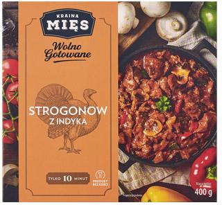 Strogonow z indyka Wolno Gotowane Kraina Mięs, 400 g