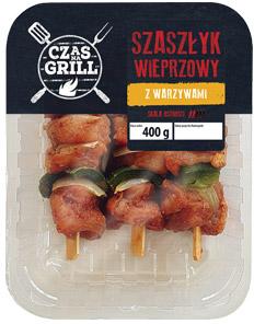 Szaszłyk wieprzowy z warzywami Czas na Grill, 400 g