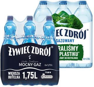 Woda źródlana Żywiec Zdrój, 6x1,75 l