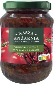 Pomidory suszone paski Nasza Spiżarnia, 480 g/320 g