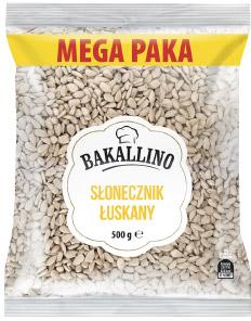 Słonecznik łuskany Mega Paka Bakallino, 500 g