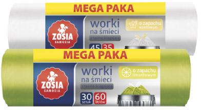 Worki na śmieci Mega Paka Zosia Samosia