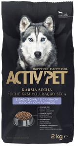 Karma dla psa z jagnięciną Activ Pet, 2 kg