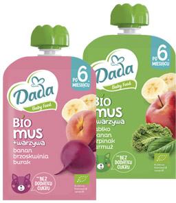 Mus owocowo-warzywny Dada Baby Food, 100 g