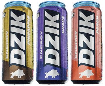 Napój energetyczny w puszce zero cukru Dzik, 500 ml