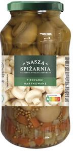 Pieczarki marynowane Nasza Spiżarnia, 695 g/410-420 g
