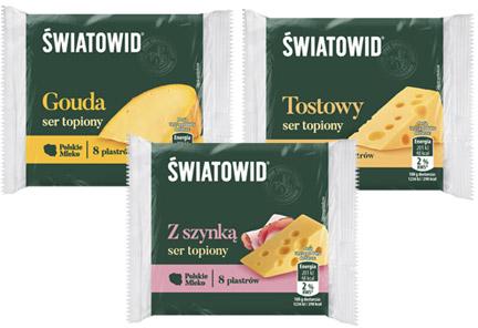 Ser topiony w plastrach Światowid, 130 g