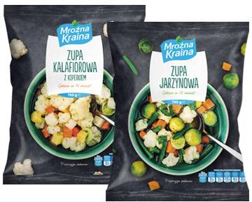 Zupa jarzynowa lub kalafiorowa Mroźna Kraina, 750 g