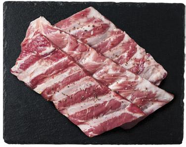 Żeberka wieprzowe paski pakowane próżniowo Kraina Mięs
