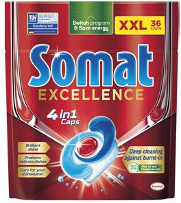 Kapsułki do zmywarki Somat Excellence, 36 szt.