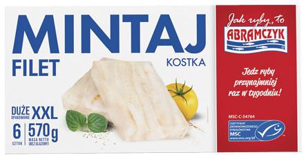 Kostka z fileta mintaja, 570 g