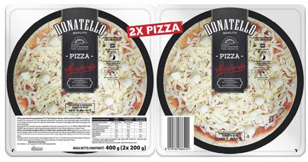 Pizza Margherita Donatello, 2x200 g