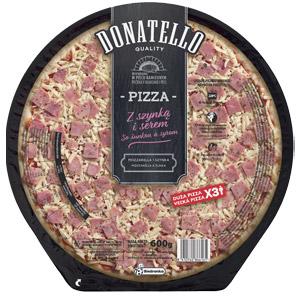 Pizza rodzinna z szynką i serem Donatello, 600 g