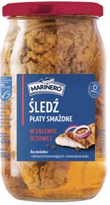 Płaty śledziowe smażone w zalewie octowej Marinero, 800 g/330 g