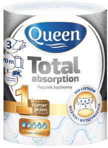 Ręcznik kuchenny Queen Total absorption 3-warstwowy, 70 m