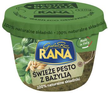 Świeże pesto z bazylią Rana, 120 g