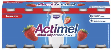 Jogurt Actimel truskawka, 12x100 g