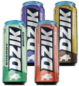 Napój energetyczny w puszce zero cukru Dzik, 500 ml