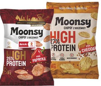 Chipsy z soczewicy Moonsy, 60 g