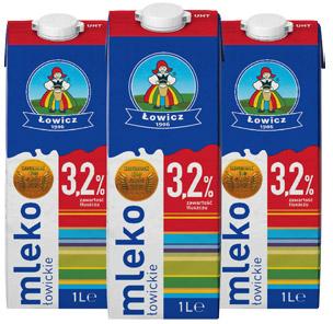 Mleko UHT 3,2% Łowickie, 1 l
