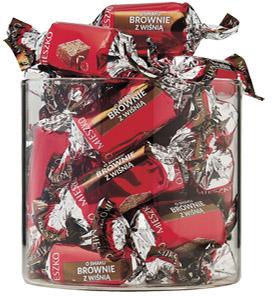 Cukierki brownie z wiśnią Mieszko na wagę