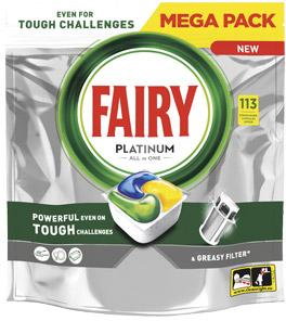 Kapsułki do zmywarki Fairy Platinum, 113 szt.