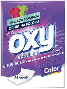 Jednorazowe chusteczki chroniące pranie przed zafarbowaniem Oxy Spotless, 25 szt.