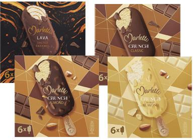 Lody Marletto na patyku, 6x120 ml