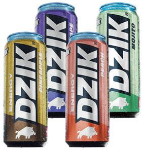 Napój energetyczny w puszce zero cukru Dzik, 500 ml