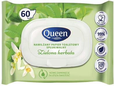 Papier nawilżany Queen, 60 szt.