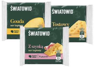 Ser topiony w plastrach Światowid, 130 g
