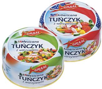 Tuńczyk z warzywami Graal, 280 g
