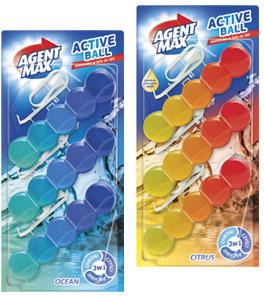 Zawieszka do WC Active Ball Agent Max, 3x35 g