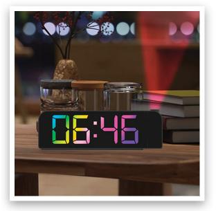 Budzik RGB z projektorem