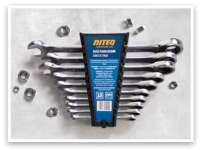 Niteo Zestaw 10 kluczy płasko-oczkowych