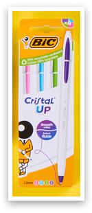 BiC długopisy Cristal Up, 4 szt.