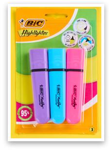 BiC zakreślacze, 3 szt.