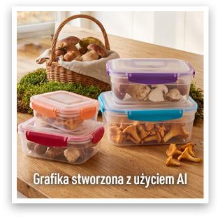 Zestaw 4 pojemników na żywność