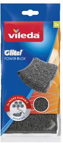 Vileda Zmywaki ze stali nierdzewnej Glitzi Power Inox, 2 szt.