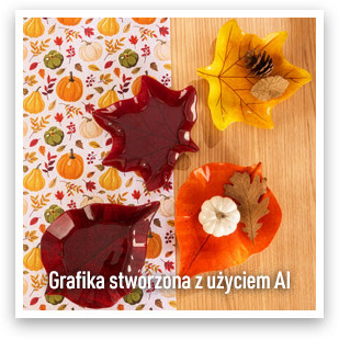 Szklany talerz dekoracyjny