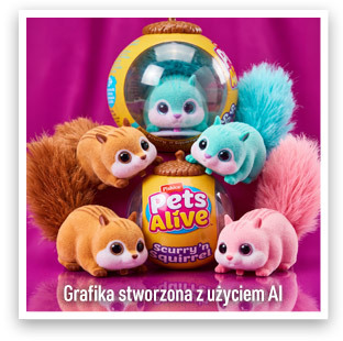 Zuru Pets Alive Interaktywna wiewiórka