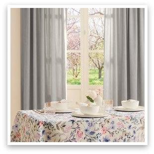 SMUKEE Komplet zasłon z tkaniny strukturalnej